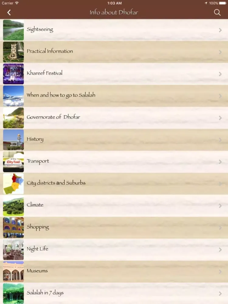 تصاویر Tour Salalah iPad 
