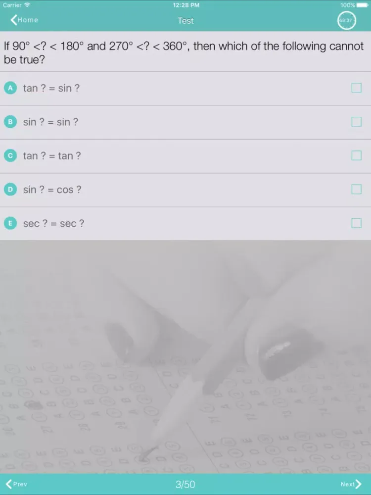 Capturas de pantalla de SAT MATH 2 EXAM HELPER iPad 