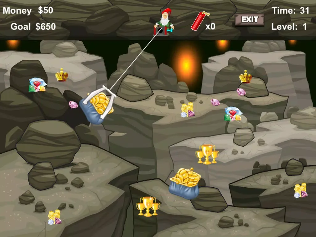 Capturas de pantalla de Awesome Dwarf Digger - Precious Gold and Jewel Den Mining Game iPad 