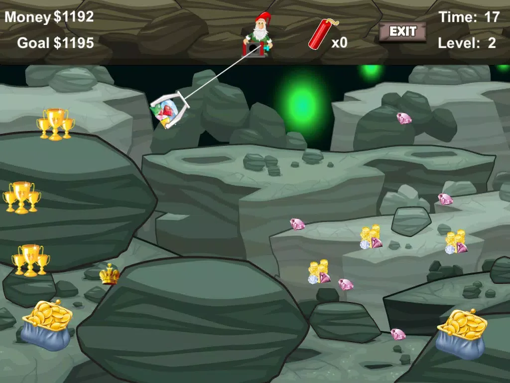 Capturas de pantalla de Awesome Dwarf Digger - Precious Gold and Jewel Den Mining Game iPad 