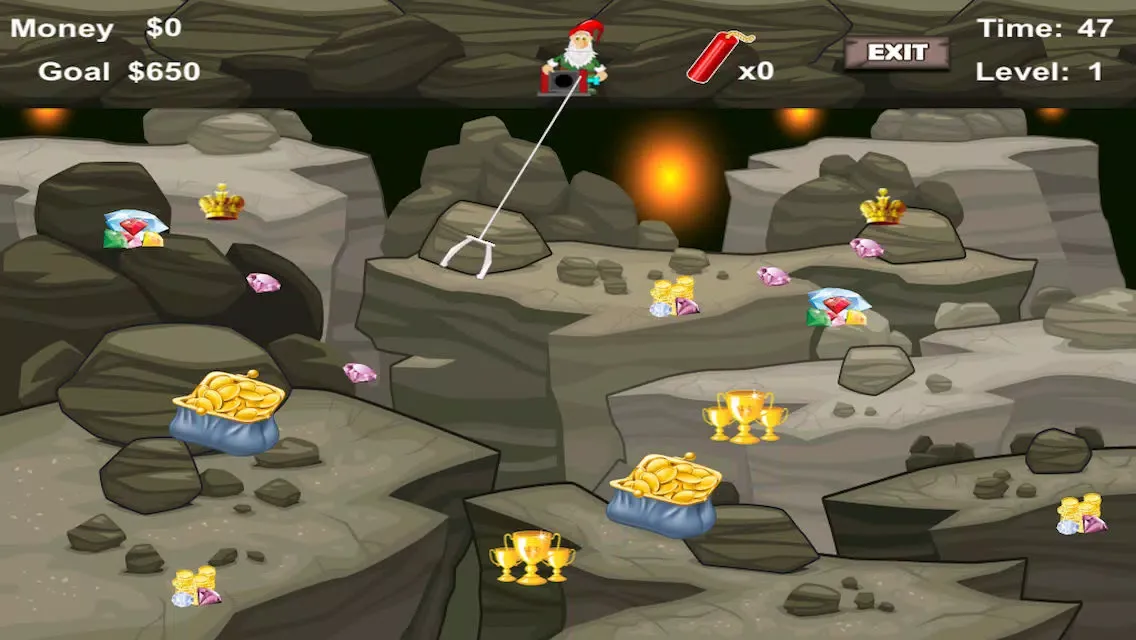 Capturas de pantalla de Awesome Dwarf Digger - Precious Gold and Jewel Den Mining Game