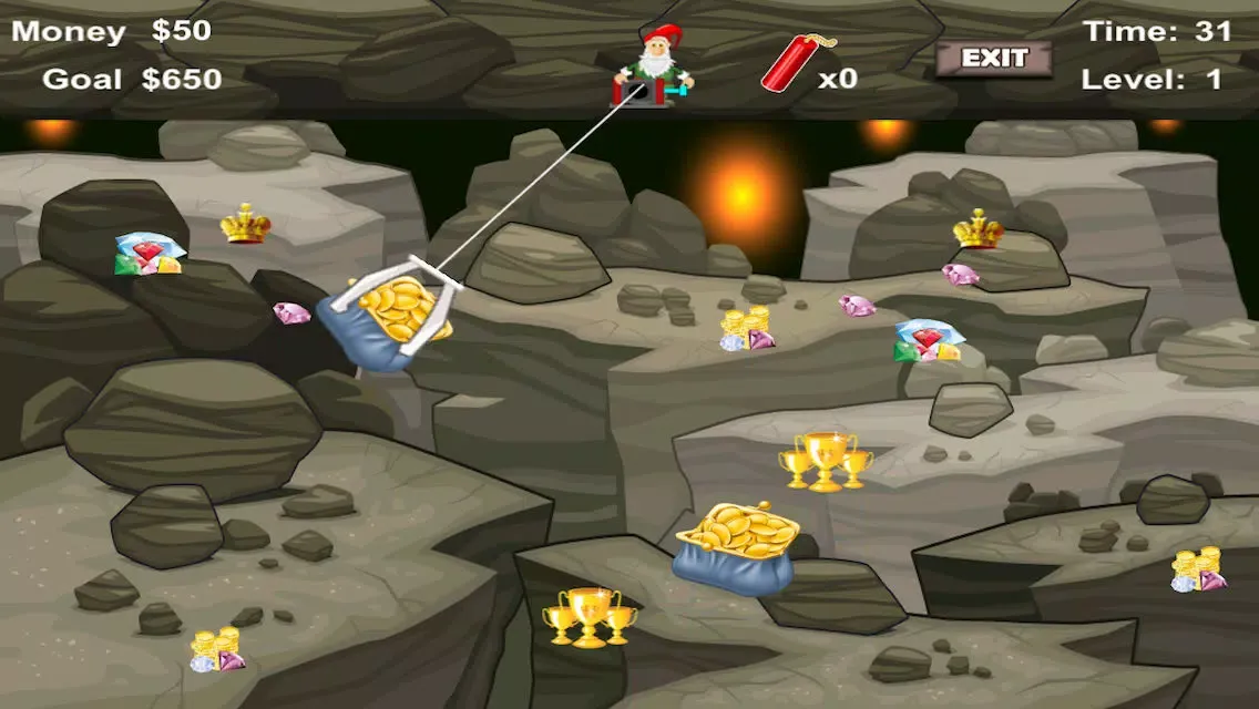 Capturas de pantalla de Awesome Dwarf Digger - Precious Gold and Jewel Den Mining Game