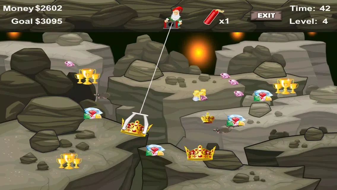 Capturas de pantalla de Awesome Dwarf Digger - Precious Gold and Jewel Den Mining Game