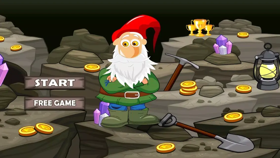 Capturas de pantalla de Awesome Dwarf Digger - Precious Gold and Jewel Den Mining Game