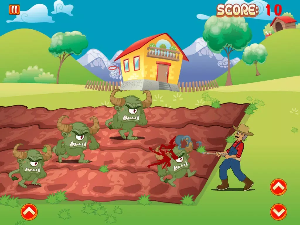 Capturas de pantalla de Farmer vs Attack Monsters - A Free Farm Mayhem Defense Game iPad 