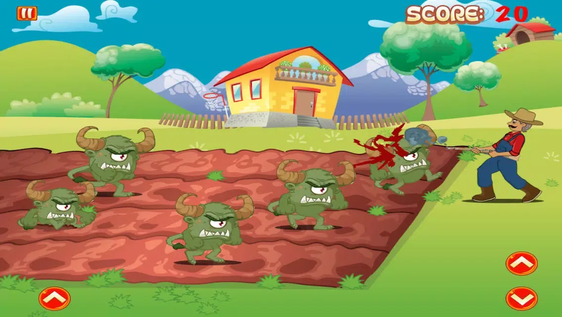 Capturas de pantalla de Farmer vs Attack Monsters - A Free Farm Mayhem Defense Game