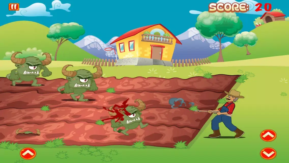 Capturas de pantalla de Farmer vs Attack Monsters - A Free Farm Mayhem Defense Game