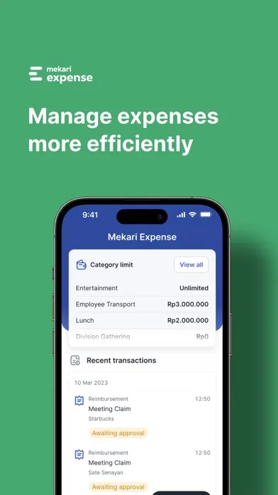 Captures d'écran de Mekari Expense