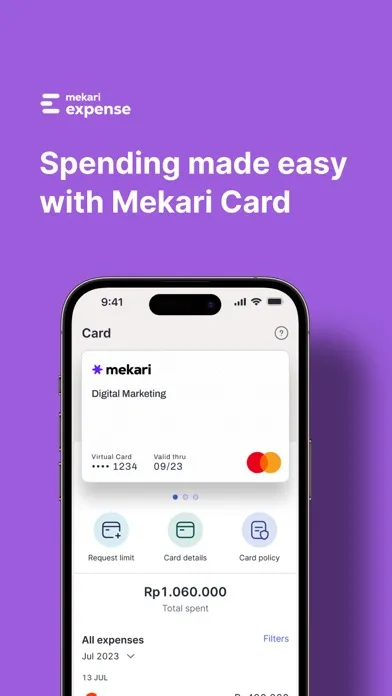 Captures d'écran de Mekari Expense