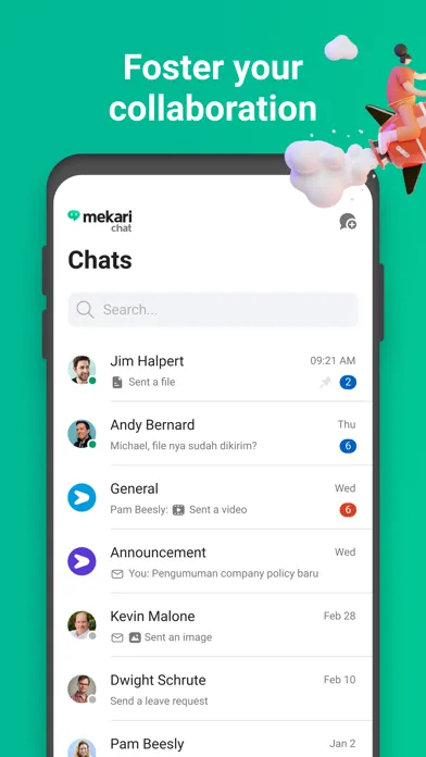 Mekari Chat Ekran Görüntüleri