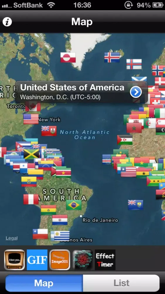 Capturas de pantalla de FlagMap