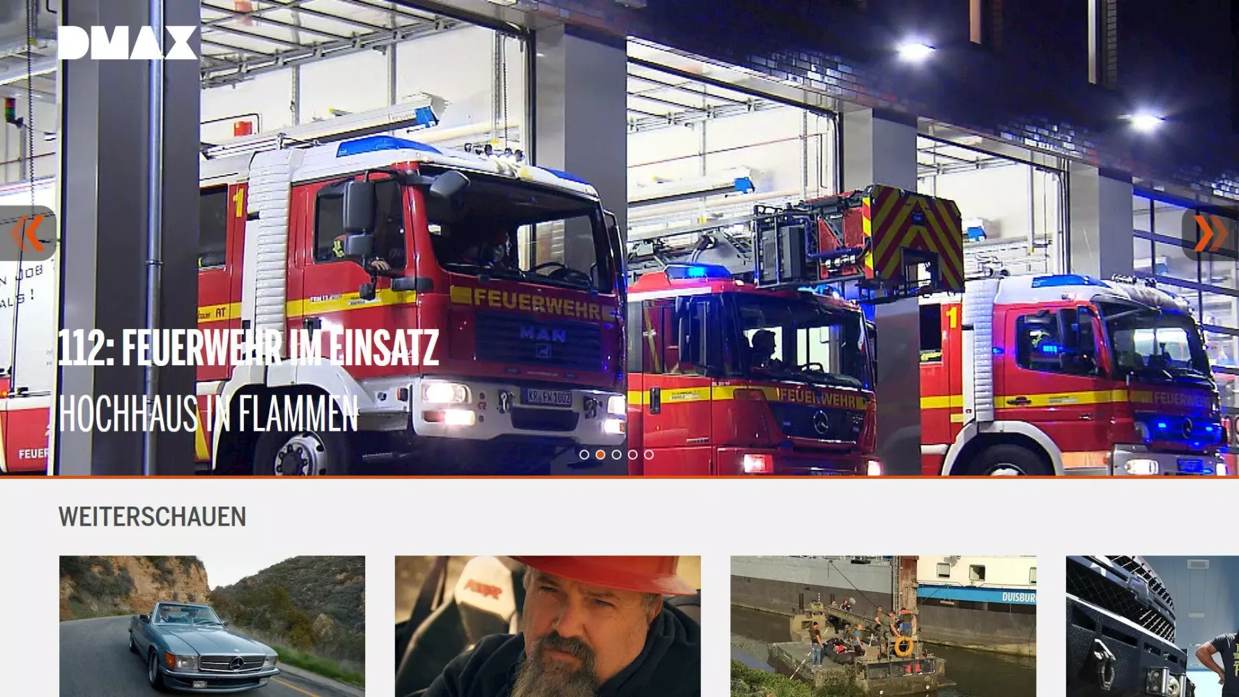 Capturas de tela do DMAX für Android TV