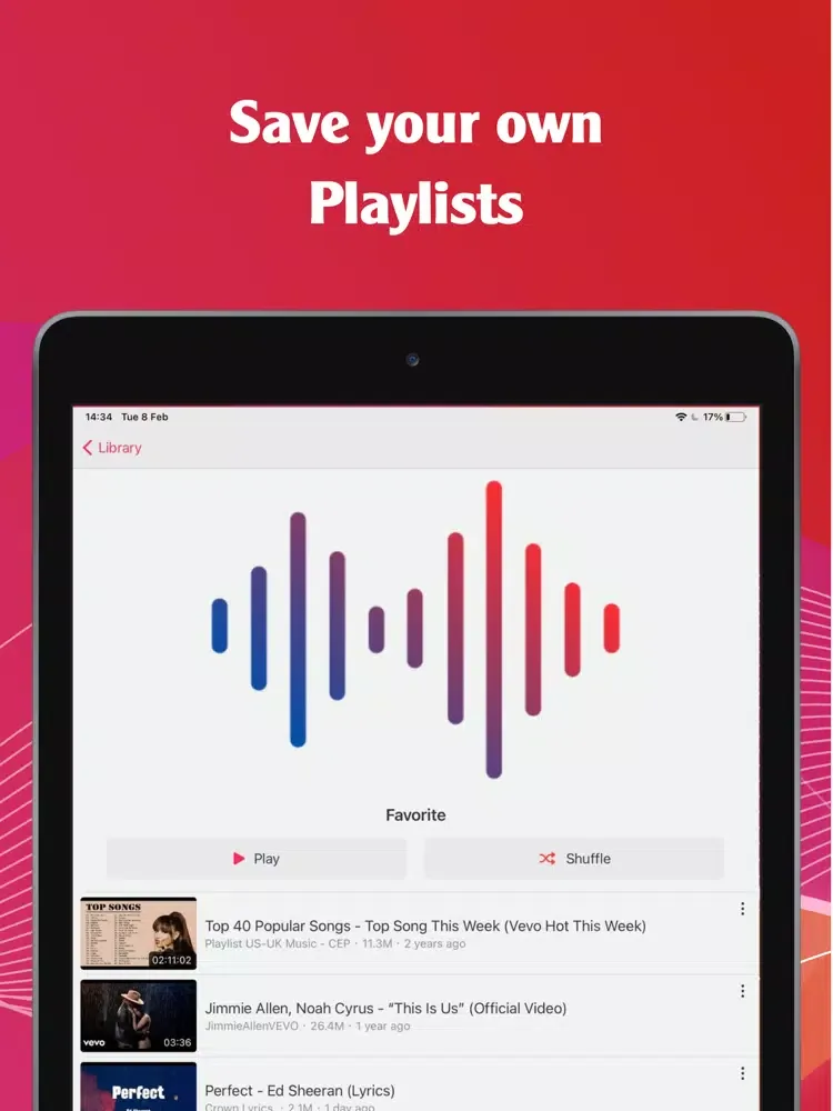 TubeListen iPad  স্ক্রিনশট