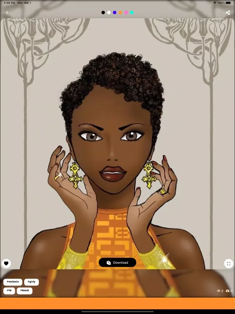 Melanin wallpapers HD ! iPad 應用截圖