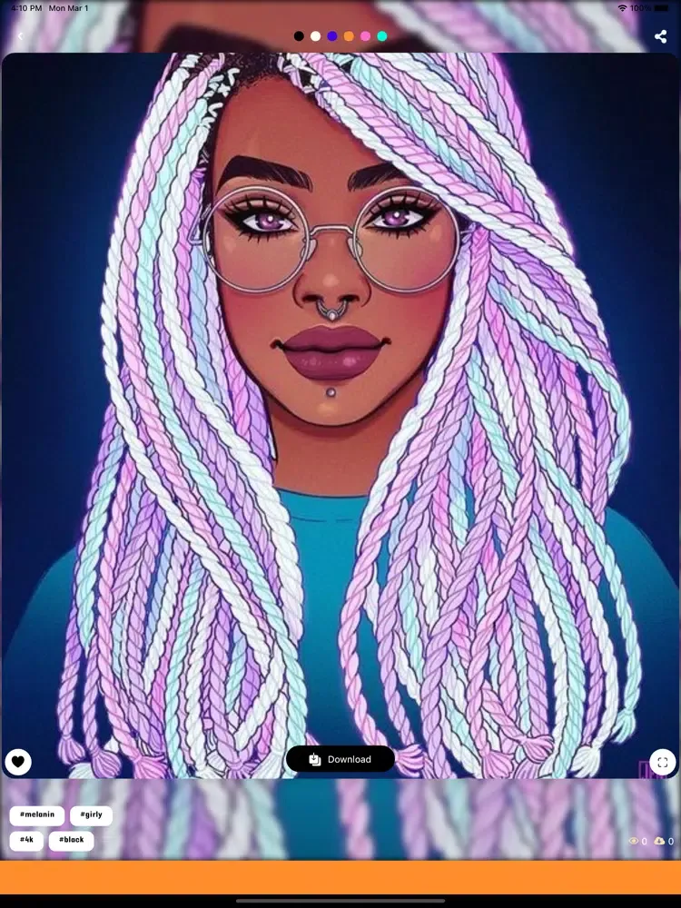 Melanin wallpapers HD ! iPad 應用截圖