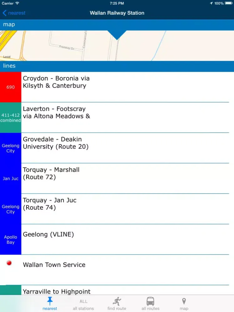 ภาพหน้าจอของ Melbourne Buses iPad 