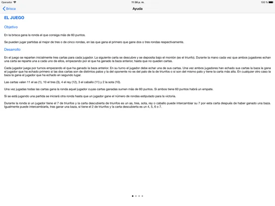 Captures d'écran de iBrisca iPad 