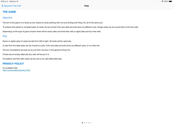 iSpa Free Cell iPad  스크린샷