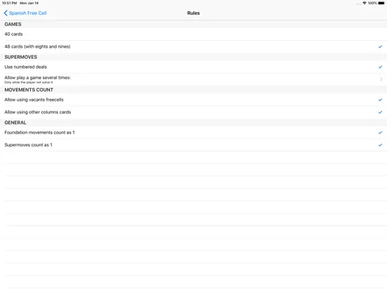iSpa Free Cell iPad  스크린샷