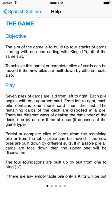 iSpanish Solitaire سکرین شاٹس