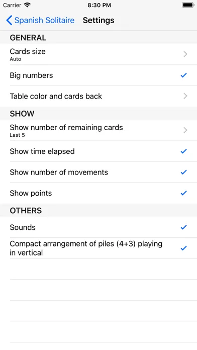 iSpanish Solitaire سکرین شاٹس