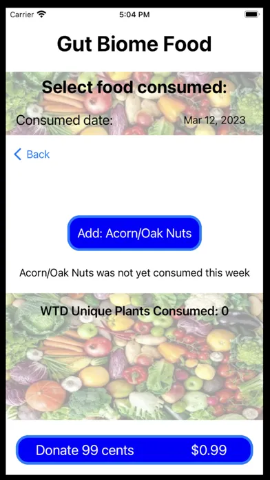 Gut Biome Food Screenshots