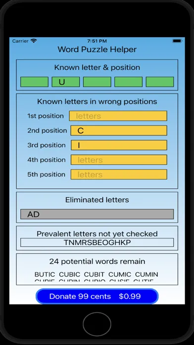 Word Puzzle Helper應用截圖