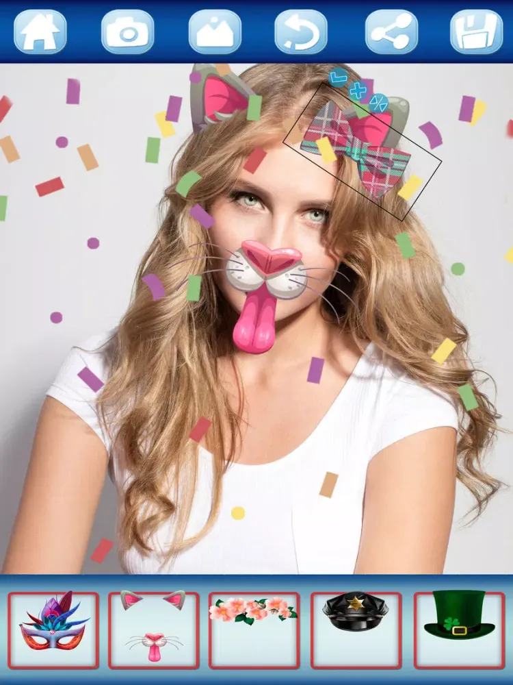 Capturas de tela do Sticker carnival face filters - Pro iPad 