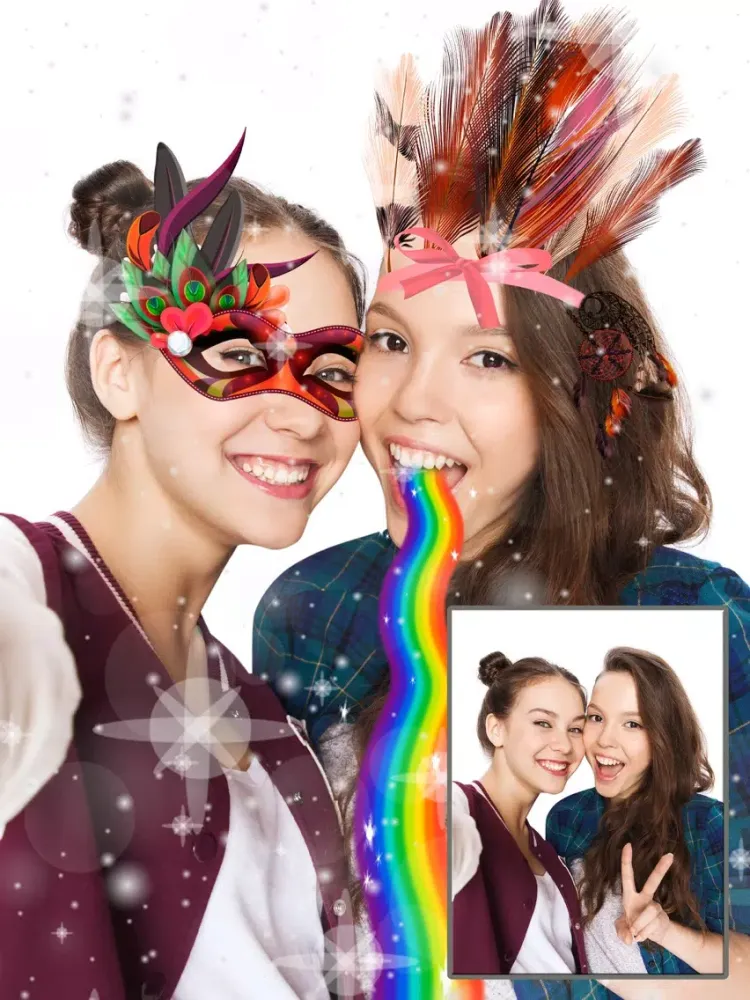 Capturas de tela do Sticker carnival face filters - Pro iPad 