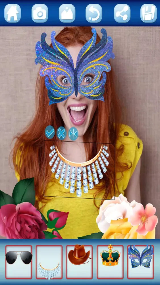 Capturas de tela do Sticker carnival face filters - Pro