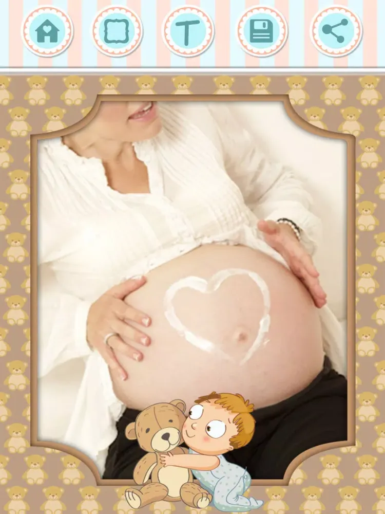 Tangkapan layar Pregnancy photo frames & Baby shower – Pro iPad 