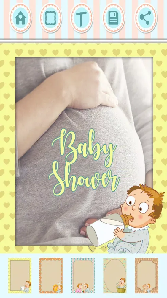 Tangkapan layar Pregnancy photo frames & Baby shower – Pro