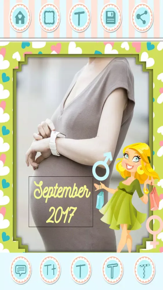 Tangkapan layar Pregnancy photo frames & Baby shower – Pro