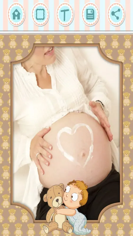 Tangkapan layar Pregnancy photo frames & Baby shower – Pro