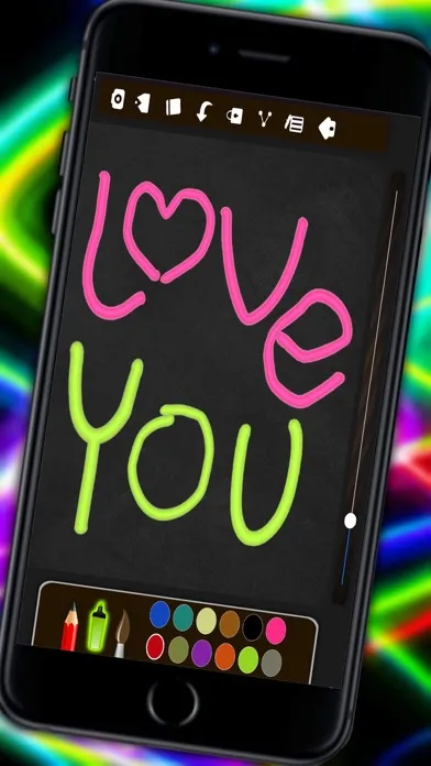 ภาพหน้าจอของ Neon drawing