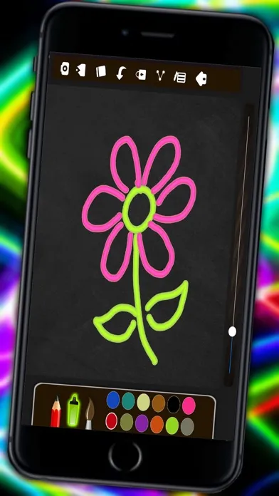 ภาพหน้าจอของ Neon drawing