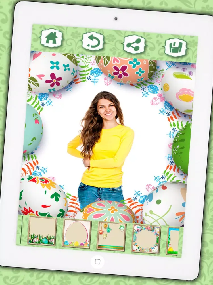 Photo editor of Easter Raster Camera to collage holiday pictures in frames - Premium iPad  سکرین شاٹس