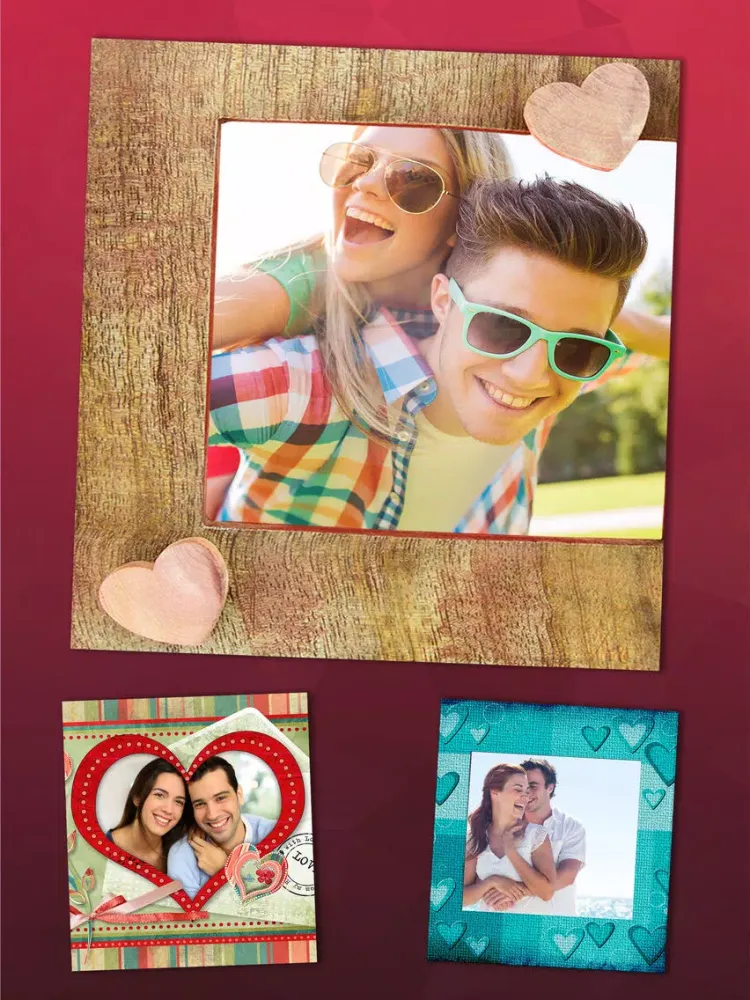 Photomontage love frames Photo editor - Premium iPad 应用截图