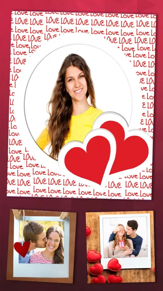 Photomontage love frames Photo editor - Premium应用截图