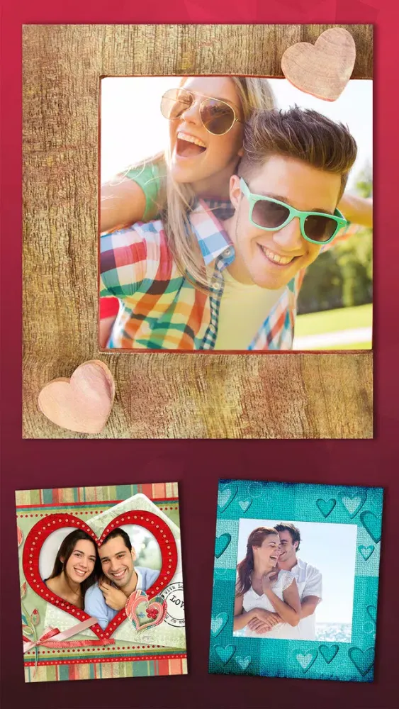 Photomontage love frames Photo editor - Premium应用截图
