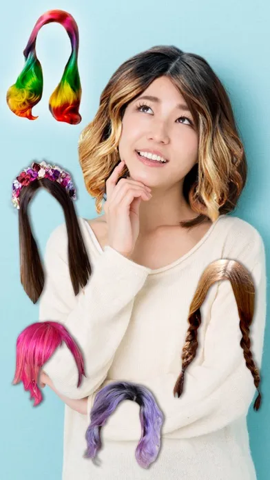 Hairstyles & haircuts - Makeover photo editor應用截圖