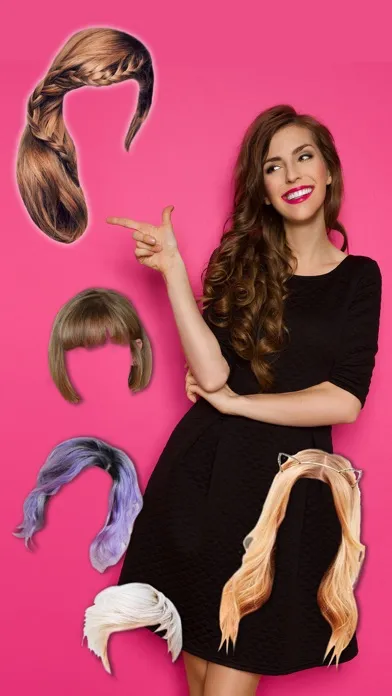 Hairstyles & haircuts - Makeover photo editor應用截圖