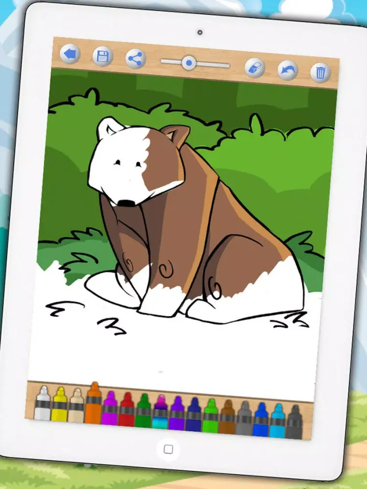 Magical coloring book to paint animals - PRO iPad 应用截图