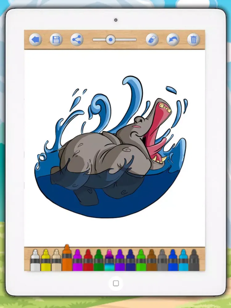 Magical coloring book to paint animals - PRO iPad 应用截图