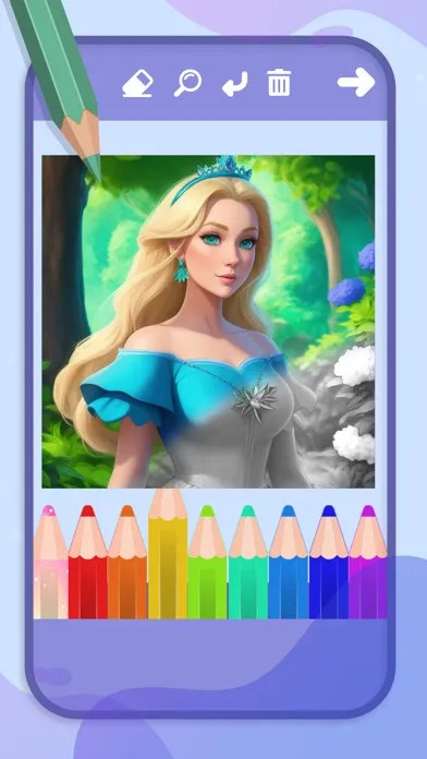 Cinderella coloring book games Screenshots