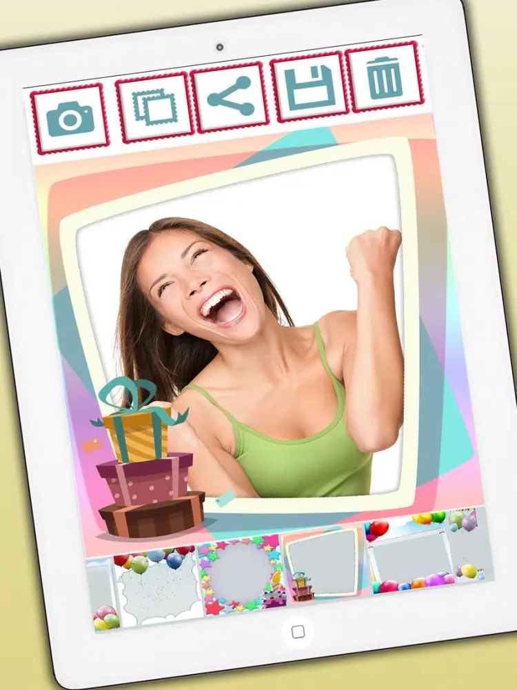 Birthday frames for photo collages and image editor - Premium iPad  스크린샷