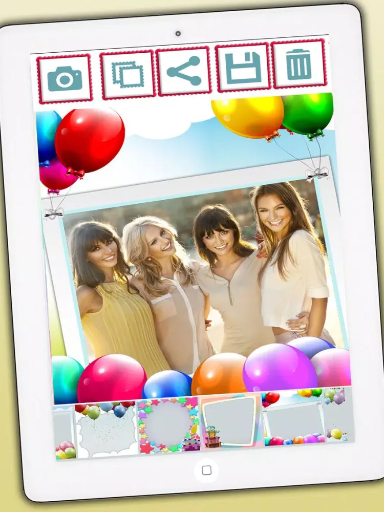 Birthday frames for photo collages and image editor - Premium iPad  스크린샷