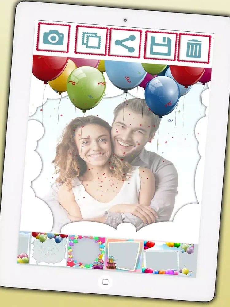 Birthday frames for photo collages and image editor - Premium iPad  스크린샷