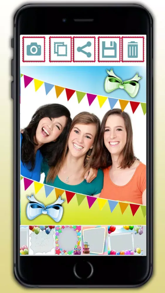 Birthday frames for photo collages and image editor - Premium 스크린샷