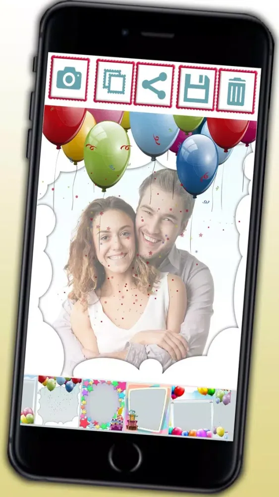 Birthday frames for photo collages and image editor - Premium 스크린샷